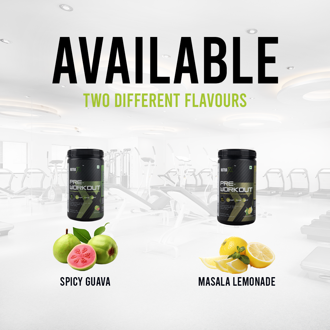 NutraX Pre Workout flavors
