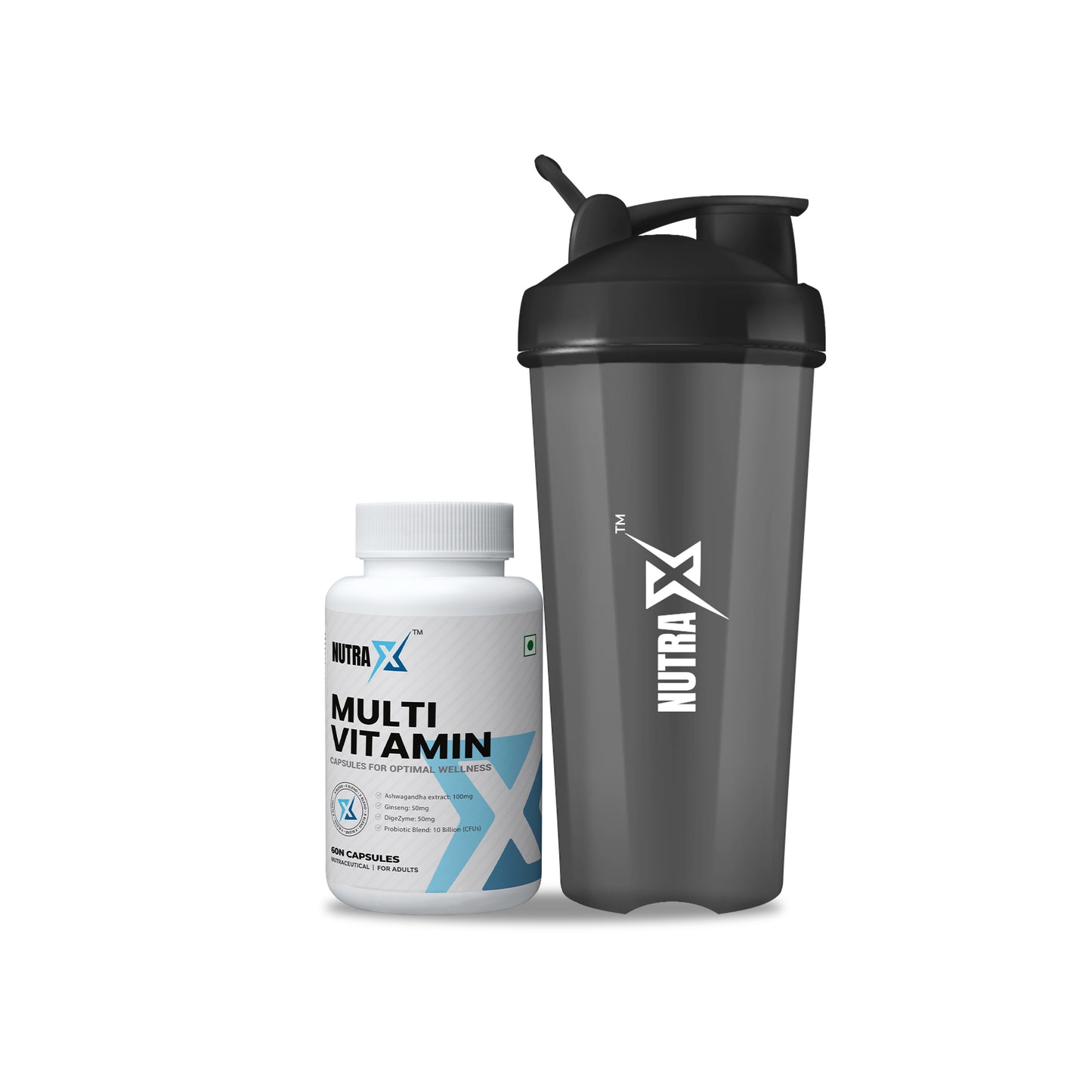 Multivitamin Tablet and Shaker Combo