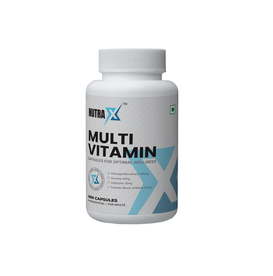 NutraX Multi Vitamin Capsules for Optimal Wellness Powered By X-Blend, Net Quantity: 60 caps