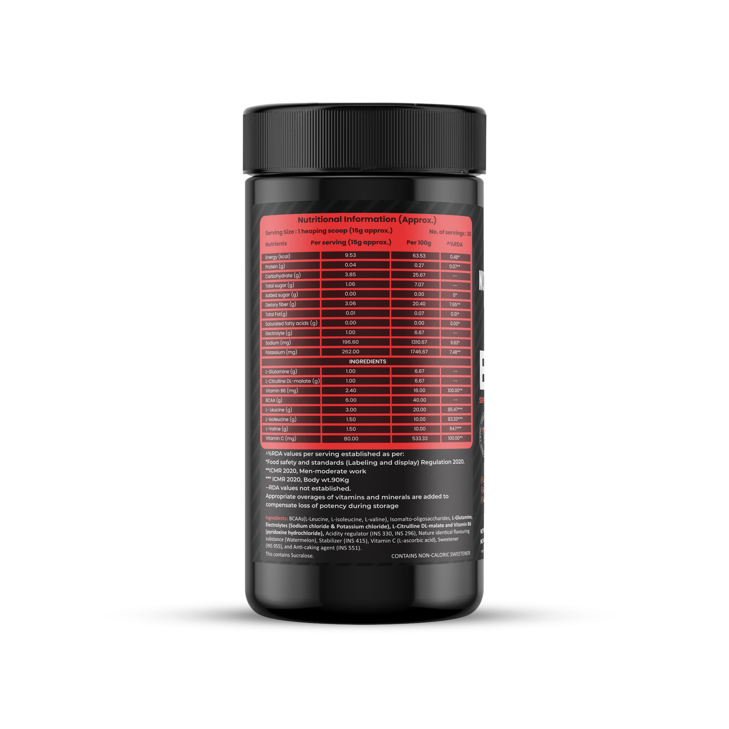 NutraX BCAA Powered By X-Blend 450g (0.99 lbs), Watermelon